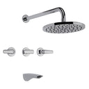 Grifería para Ducha Fv Epuyén Color Cromo C/transf. Baño