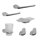 Kit de Accesorios Fv Epuyén 5 Piezas Combo Set Cromo - Baño