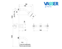 Grifería Ducha Bañera Vasser Alizé Cuerpo Pdi Transferencia