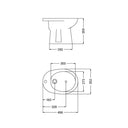 Bidet Ferrum Andina 1 Agujero Monocomando Blanco - Baño