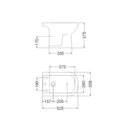 Bidet Ferrum Bari 1 Agujero Monocomando Blanco - Baño