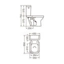Inodoro Largo Ferrum Bari Porcelana Sanitaria Blanco - Baño