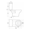 Inodoro Largo Ferrum Veneto Porcelana Sanitaria Blanco Baño