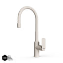 Grifería de Cocina Vasser Agatha Pico Movil Flexible Blanco