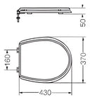 Asiento con Tapa Ferrum Andina Universal Madera Hdf Baño Ferrum