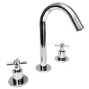 Grifería Lavatorio Aqualaf Napoli Cruz Metal Cromado - Baño