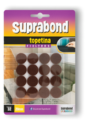 Topetina Suprabond de Fieltro Marrón Circular 20mm
