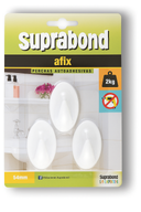 Perchas Autoadhesivas Suprabond Blancas - 2kg