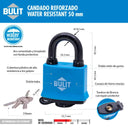 Candado Bulit Doble Traba Resistente al Agua - Intemperie 50 Bulit