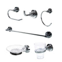 Combo Aqualaf de Accesorios para Baño - Napoli - 6 Piezas Aqualaf