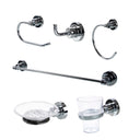 Combo Aqualaf De Accesorios Para Baño - Napoli - 6 Piezas