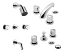 Kit Grifería Fv Pampa Ducha Lavatorio Bidet Cromo Baño Combo