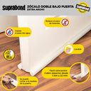 Zócalo Burlete Suprabond Doble Extra Ancho 95cm - Blanco