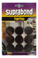 Topetina Suprabond de Fieltro Marrón Circular 30mm