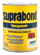 Adhesivo Suprabond Transparente Extra Fuerte en Lata 1 Litro