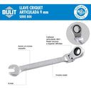Llave Criquet Articulada Bulit Serie 800 9mm