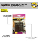 Topetina Suprabond de Fieltro Marrón Cuadrada 20mm