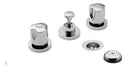 Kit Grifería Fv Pampa Ducha Lavatorio Bidet Cromo Baño Combo