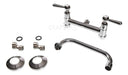 Grifo de Cocina Aqualaf Doble Comando Giro 360 Pared Pico U