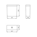 Depósito de Apoyo Ferrum Limay Mochila Doble Descarga Baño Ferrum