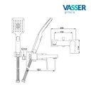 Grifería Bañera Vasser Zafiro Exterior Transferencia Ducha Vasser