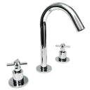 Grifería Lavatorio Aqualaf Napoli Cruz Metal Cromado - Baño Aqualaf