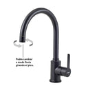 Griferia de Cocina Monocomando Peirano 20-146n Negro Mate Peirano