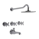 Griferia de Ducha Fv Vermont Cruz 0103/83 Cromado - Baño Fv