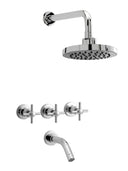 Grifería de Ducha Peirano Embutir C. Cerámico - Crown Baño Peirano