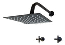 Grifería para Bañera Aqualaf St Cuadrada - Napoli Cruz Black Aqualaf