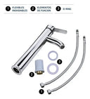 Grifería Lavatorio Aqualaf Pico Alto Baño - Monocomando
