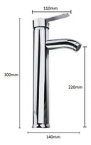 Grifería Lavatorio Aqualaf Pico Alto Baño - Monocomando