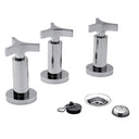 Grifería para Bidet Fv Triades Cruz Cromado Cerámico - Baño