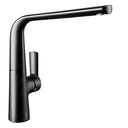 Grifo de Cocina Fv Aromo Monocomando Cierre Cerámico Negro Fv