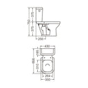 Inodoro Largo Ferrum Bari Porcelana Sanitaria Blanco - Baño Ferrum