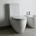 Inodoro Largo Ferrum Fontana 3 - 4,5 Litros Porcelana Baño Ferrum
