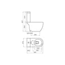Inodoro Largo Ferrum Fontana 3 - 4,5 Litros Porcelana Baño Ferrum