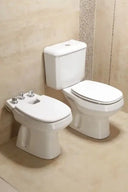 Inodoro largo cuadrado Roca Monaco porcelana sanitaria blanco Roca