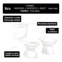 Juego Roca Capea Italiana Baño Completo 4 Piezas Bidet 3 Agu Roca
