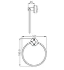 Kit de Accesorios Fv Arizona 5 Piezas Set Combo Cromo - Baño Fv