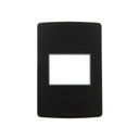 Llave de Luz Sica - Tapa para 2 Módulos - Negro Pininfarina Sica