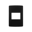 Llave de Luz Sica - Tapa para 2 Módulos - Teclas Negras