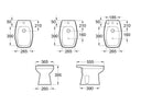 Bidet Roca Monaco 1 Agujero - Porcelana Blanco Baño