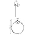 Kit De Accesorios Fv Arizona 5 Piezas Set Combo Cromo - Baño