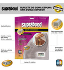 Burlete Suprabond Goma Espuma Doble Espesor Gris 5 Metros