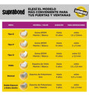 Burlete Suprabond de Goma para Puertas - Marrón