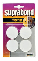 Topetina Suprabond de Goma Redonda - Blanca - 4 Unidades