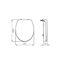 Tapa Inodoro Ferrum Atuel Confort Uf Soft Close Tfxue Color Blanco Ferrum