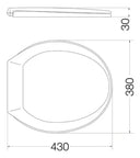 Tapa de Inodoro Ferrum Genérica Asiento Madera Plástico Ferrum