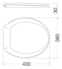 Tapa de Inodoro Ferrum Genérica Asiento Madera Plástico
